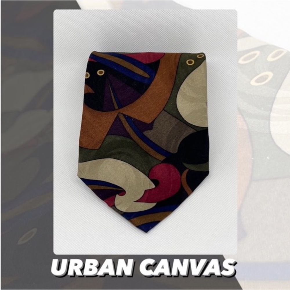 EUC Urban Canvas Abstract Pattern Tie